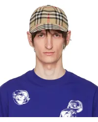 Burberry Beige Check Cap Archive