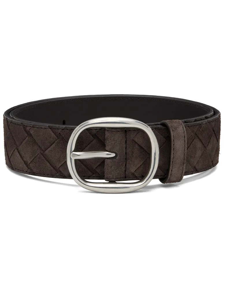 Bottega Veneta Brown Intrecciato Belt 2145