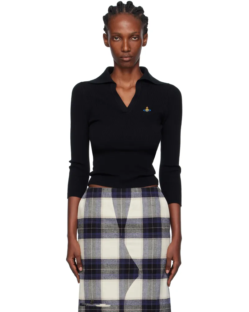 Vivienne Westwood Black Marina Polo N401