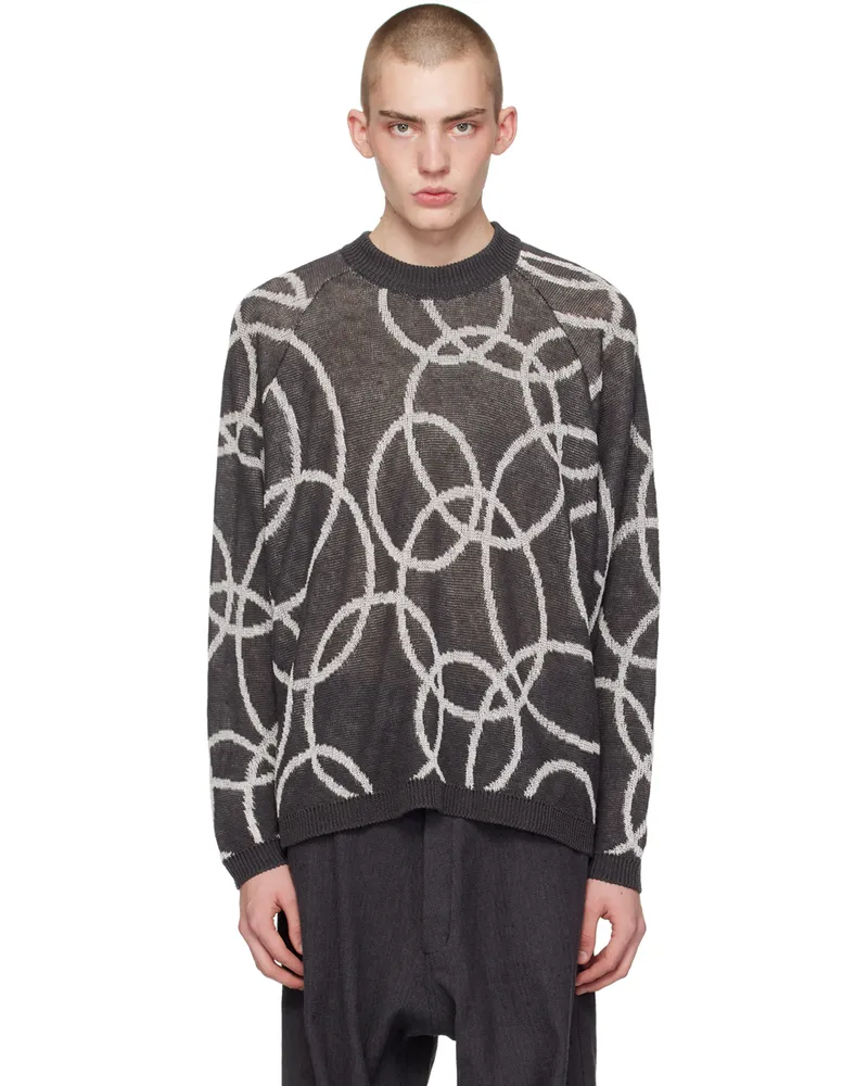 Jan-Jan Van Essche Gray O-Project Sweater Dark