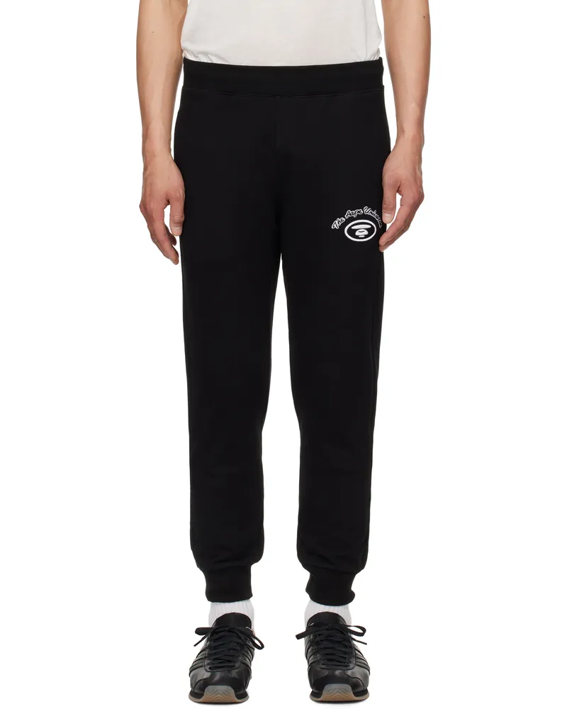 AAPE by A Bathing Ape Black 'AAPE' Basic Sweatpants Bkx