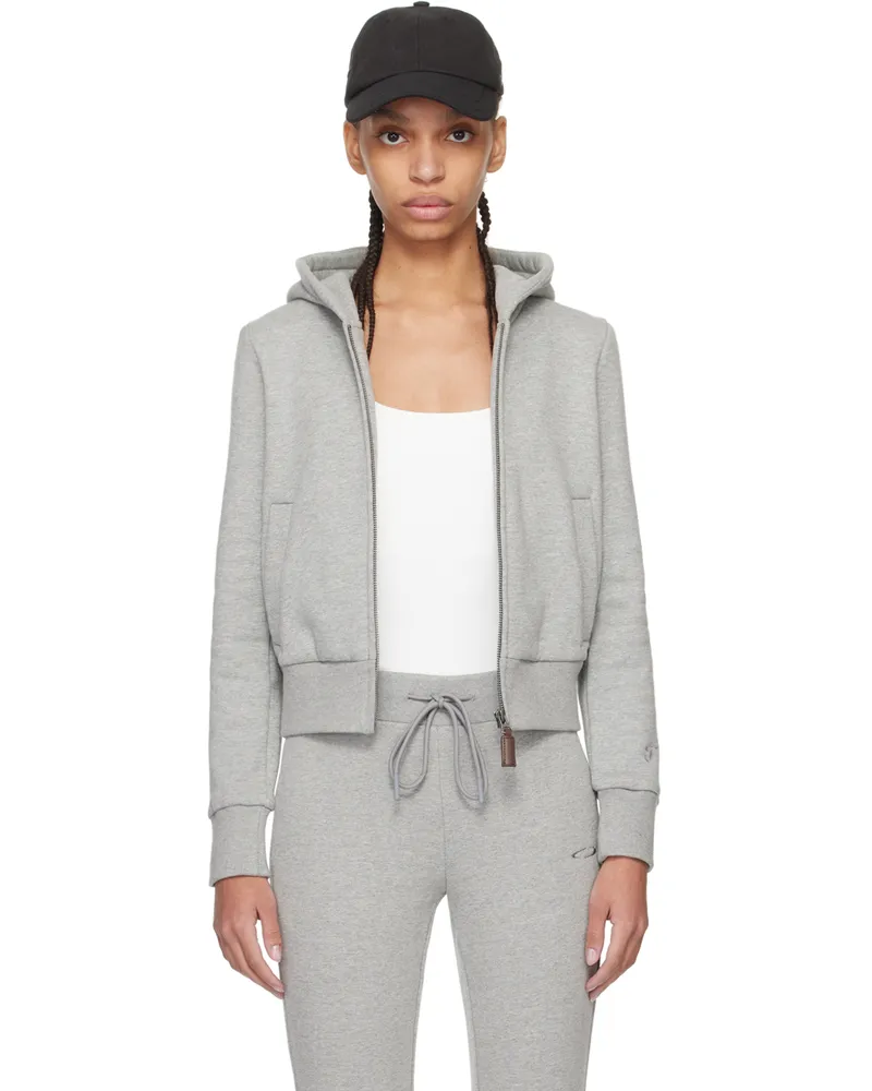 Fax Copy Express SSENSE Exclusive Gray Hoodie Grey