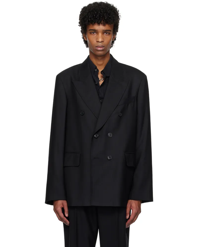 Our Legacy Black Unconstructed DB Blazer Black