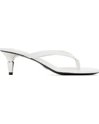 Proenza Schouler White Spike Flip Flop Heels White