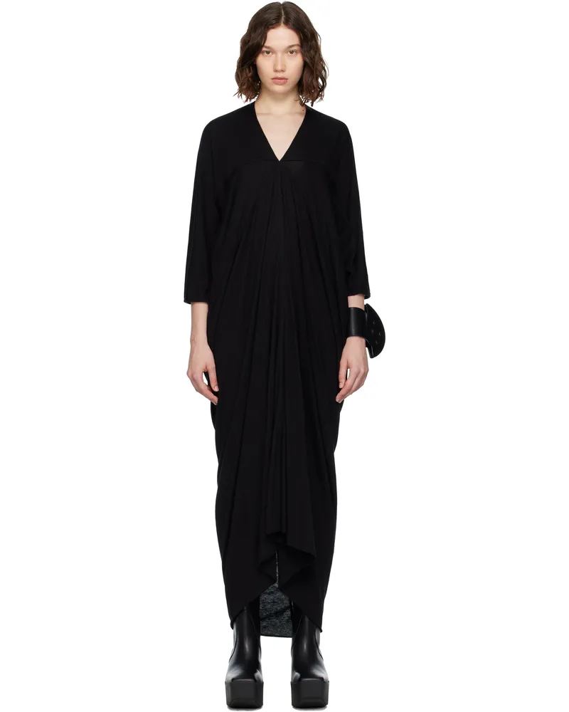 Rick Owens Black Concordians Kite Maxi Dress 09