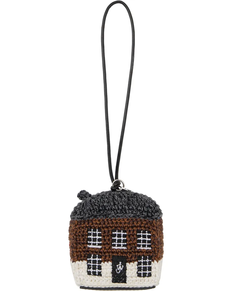 J.W.Anderson Brown & Gray House Crochet Keychain 685