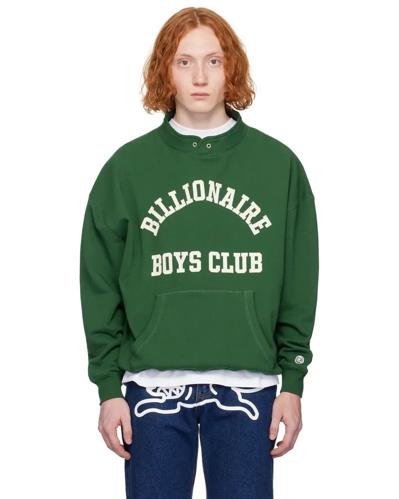 Billionaire Boys Club Green Collared Sweatshirt Green