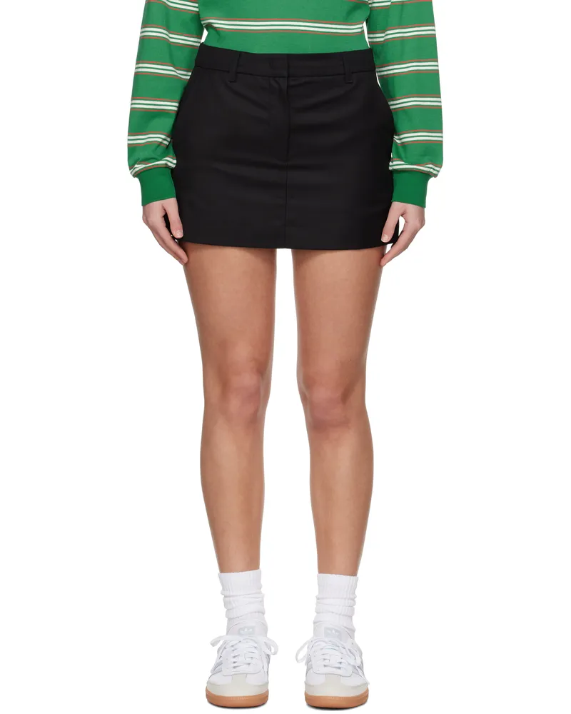 Dunst Black Micro Miniskirt Black
