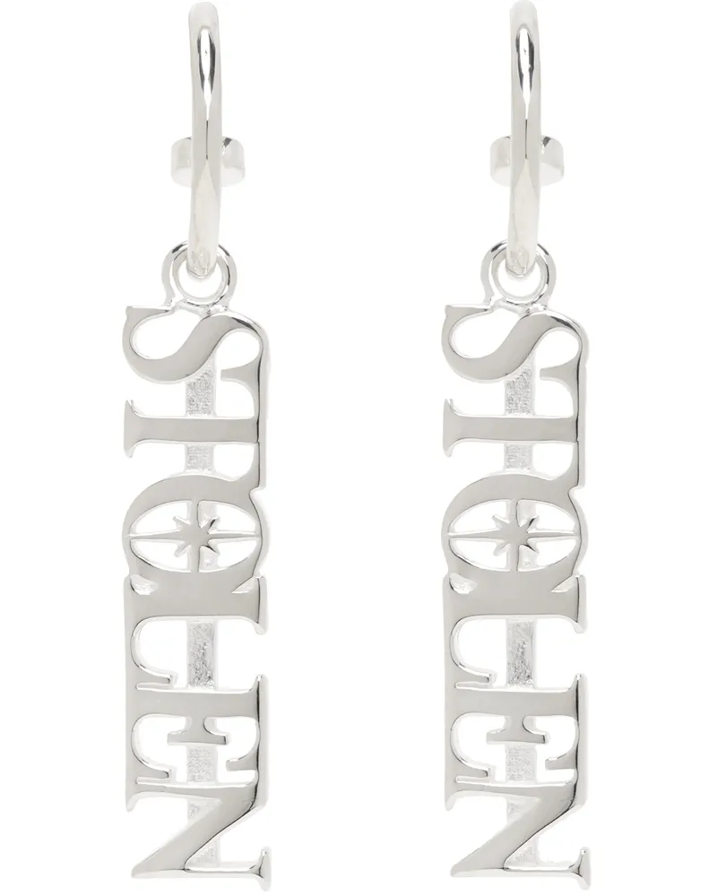 Stolen Girlfriends Club Silver 'Stolen' Earrings Sterling