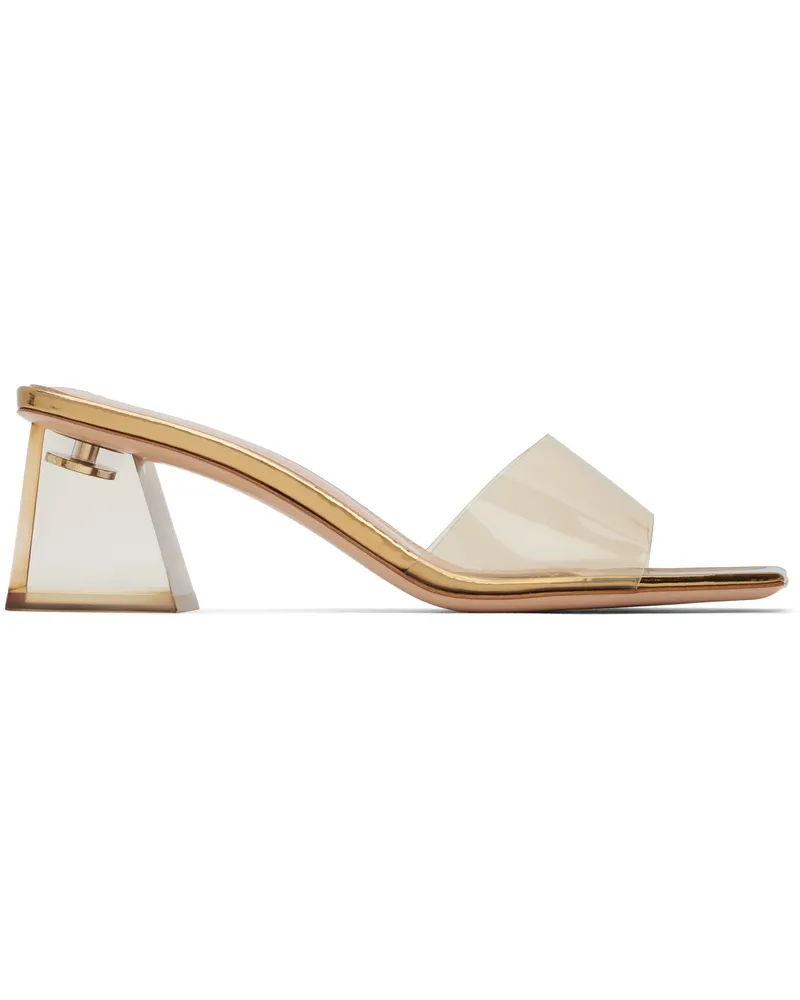 Gianvito Rossi Gold Cosmic Mules Mekong+mekong