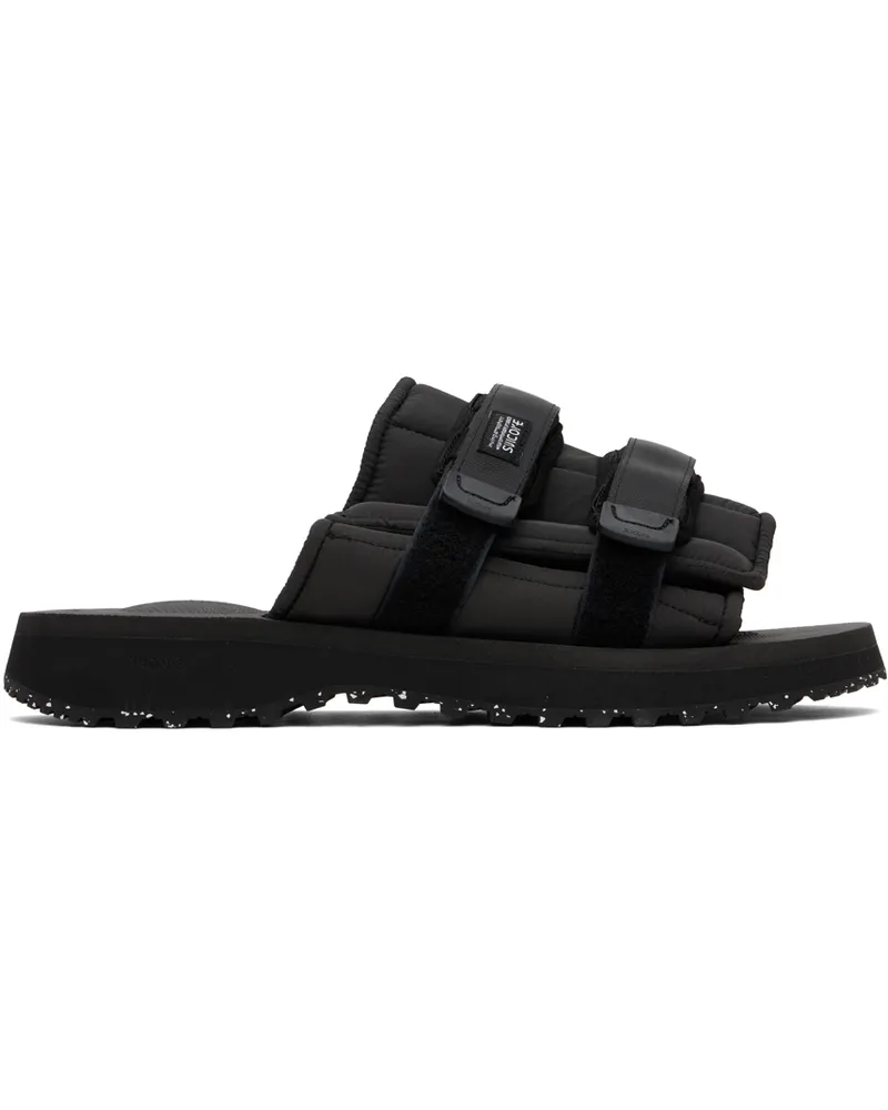SUICOKE Black MOTO-PUFFab Sandals Black