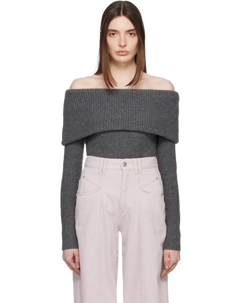 Isabel Marant Gray Baya Sweater 02an