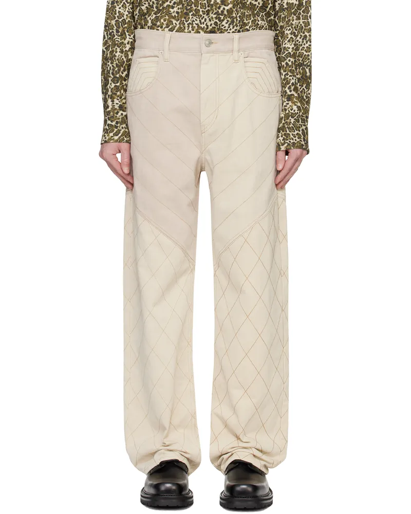 Isabel Marant Off-White Jorkis Jeans Ecru