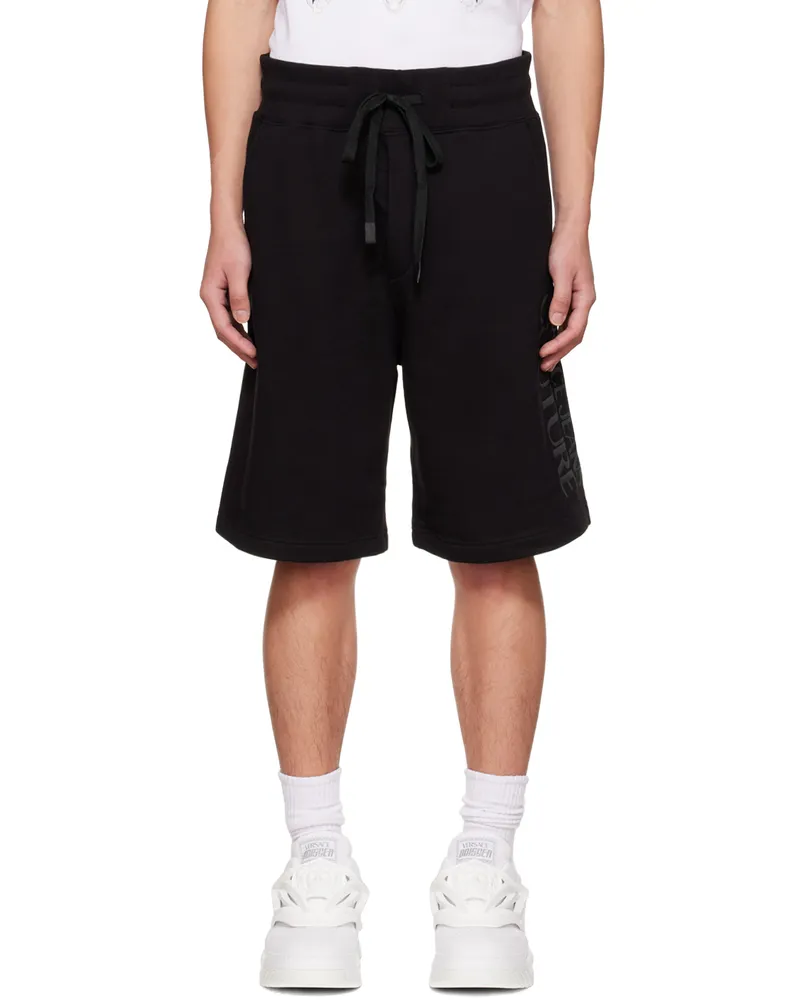 Versace Jeans Black Drawstring Shorts E899