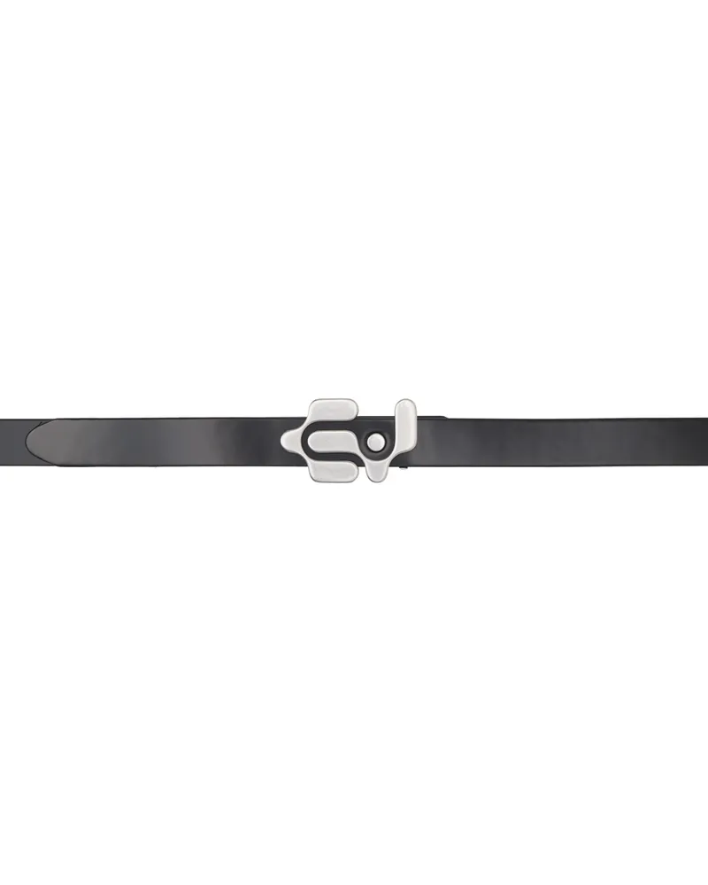 Eytys Black Trade Belt Silver