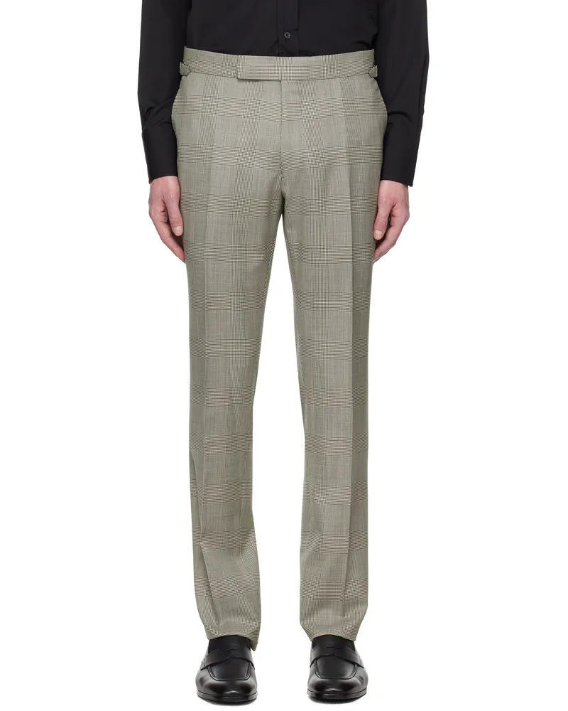 Tom Ford Gray Stretch Pow Shelton Trousers Zblaw