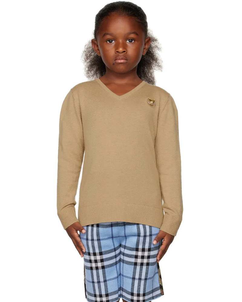 Burberry Kids Beige Bear Sweater Archive