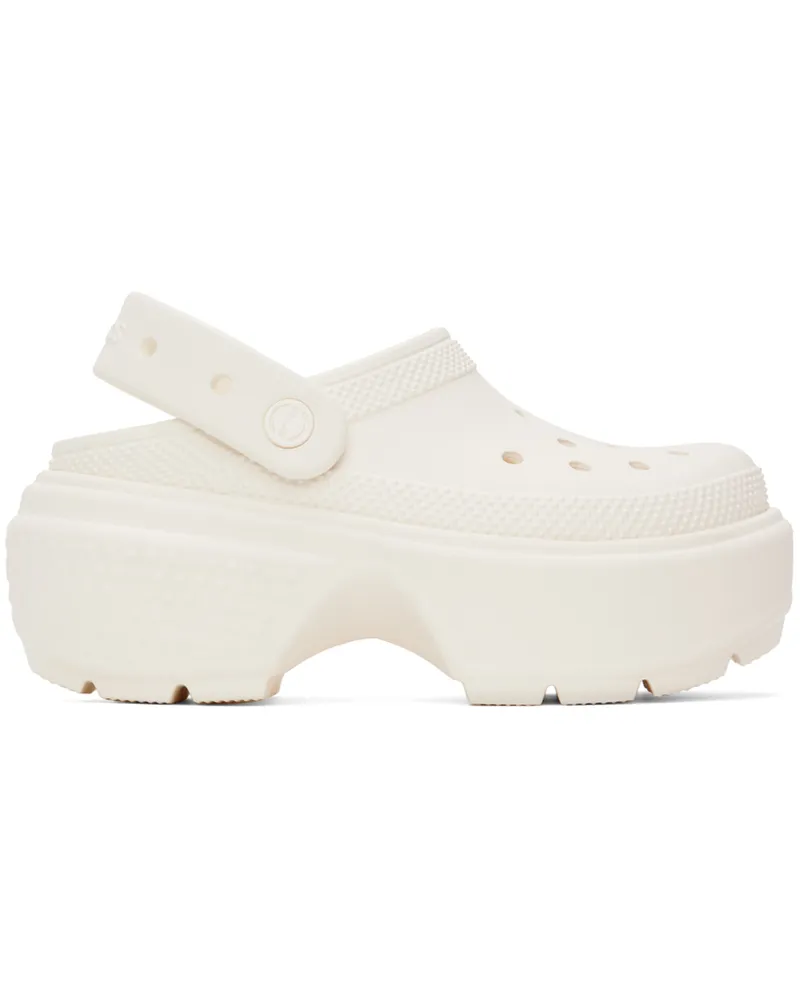 Crocs Off-White Stomp Clogs Chalk