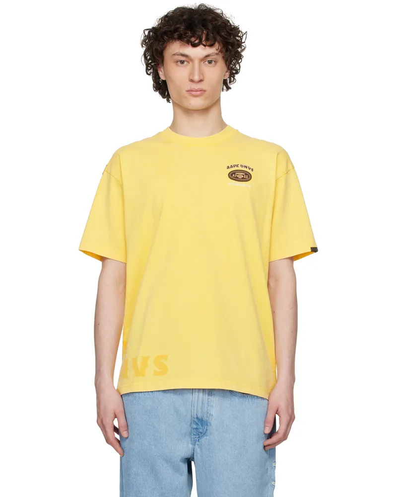 AAPE by A Bathing Ape Yellow Fancy Main T-shirt Yel
