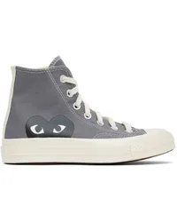 Comme des Garçons Grey Converse Edition Half Heart Chuck 70 High Sneakers Grey