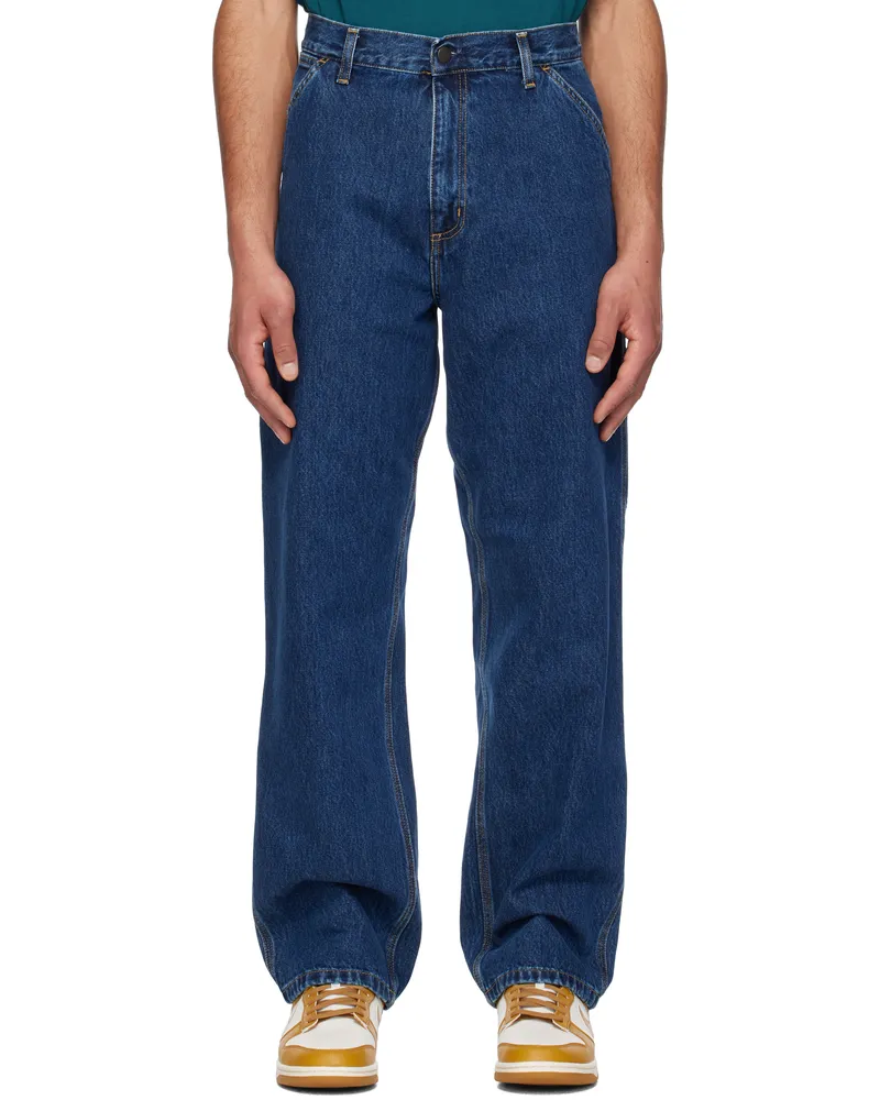 Carhartt WIP Blue Single Knee Jeans 0106