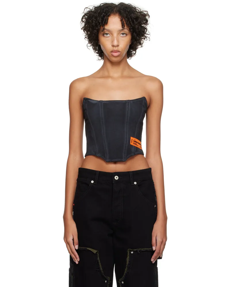 Heron Preston Black Washed Tank Top Black