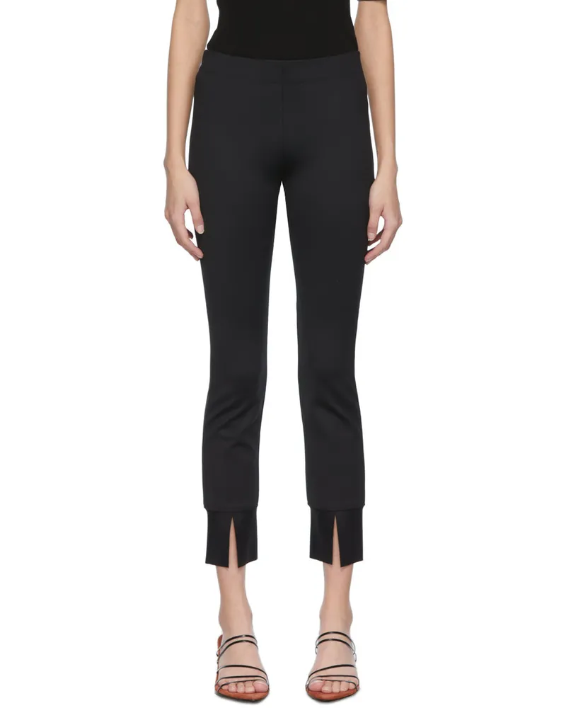 Rosetta Getty Black Pull On Skinny Split Trousers Black