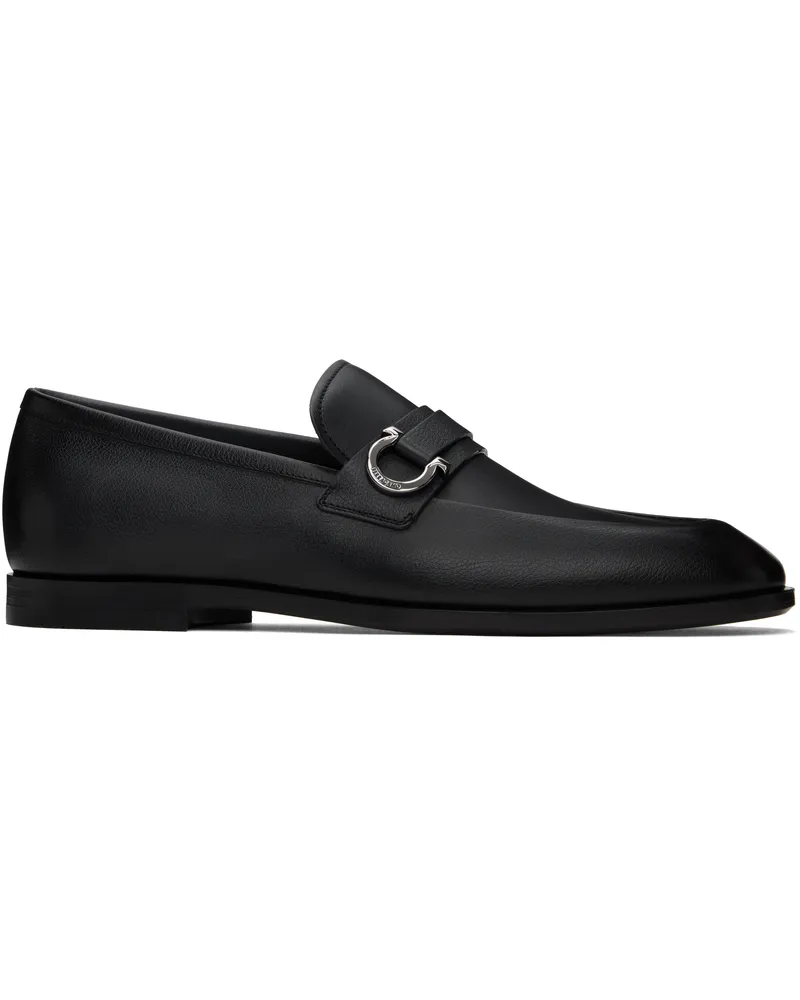 Ferragamo Black Florio Loafers Stromboli