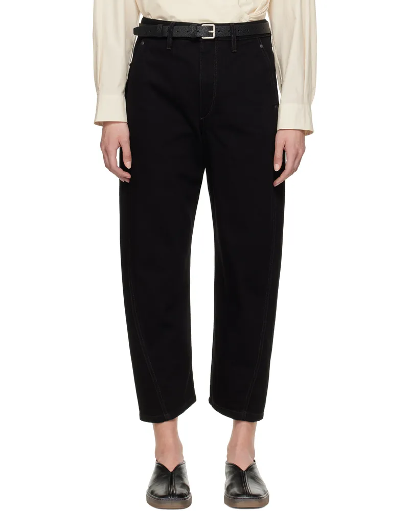 Christophe Lemaire Black Twisted Jeans Bk999