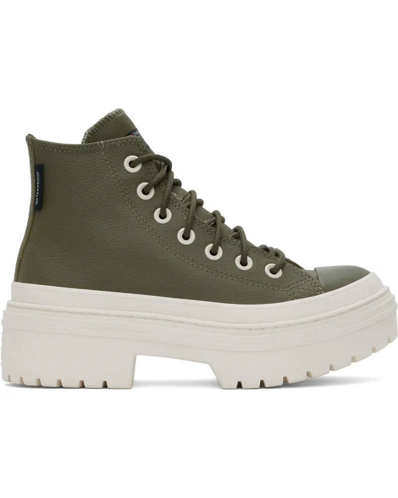 Converse Green Chuck Taylor All Star Lugged Heel Platform Waterproof Sneakers Ut