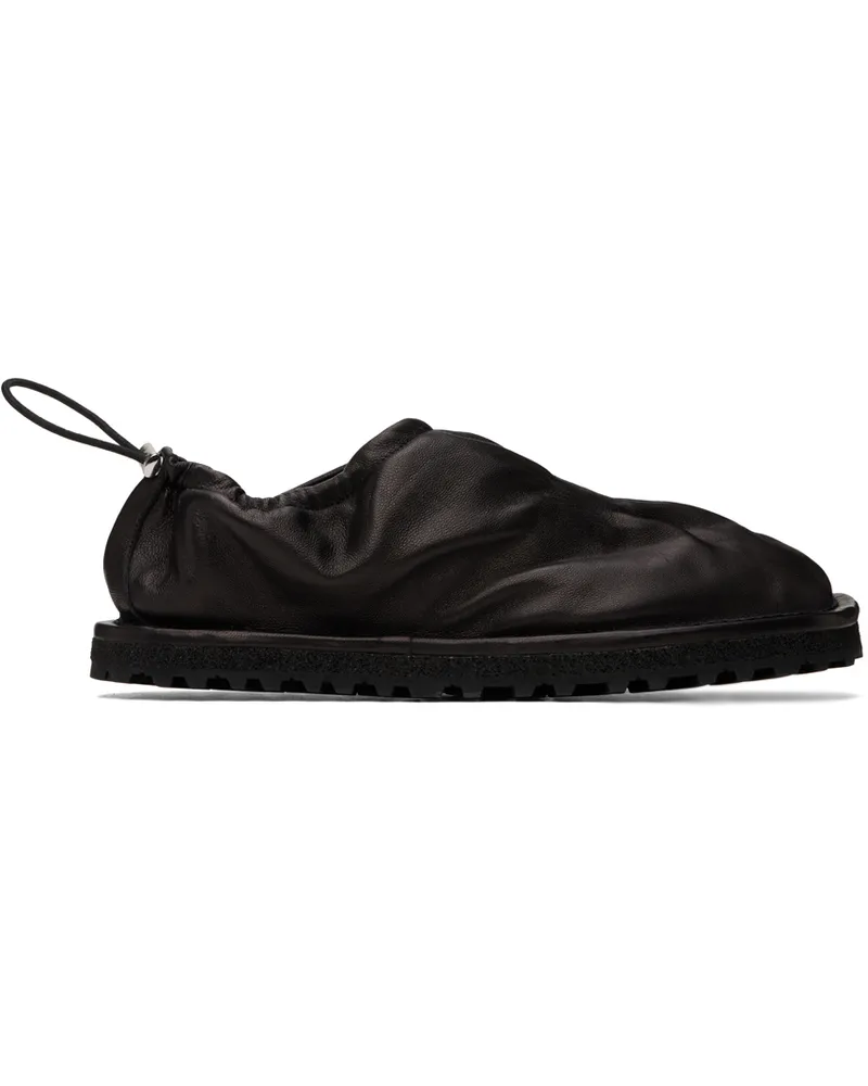 Dries van Noten Black Drawstring Slippers 900