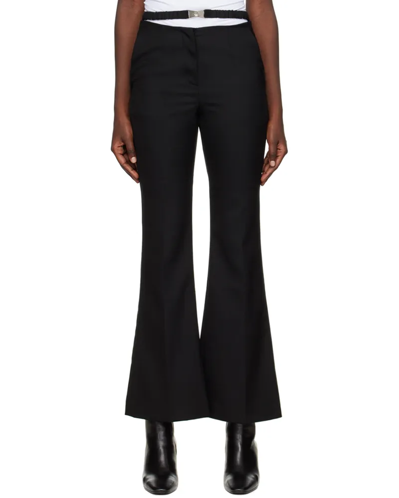 JKOO Black Belted Trousers Black