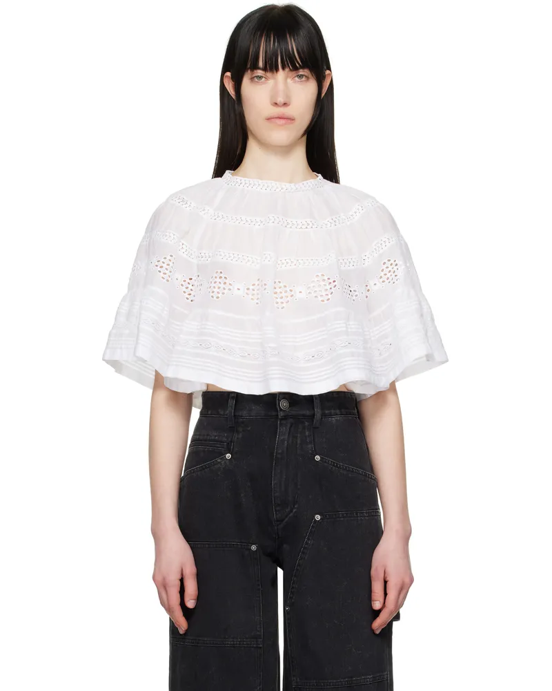 Étoile Isabel Marant White Dilama Blouse White