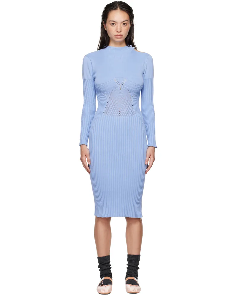 Isa Boulder Blue Raven Midi Dress Ocean
