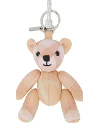 Burberry Pink Thomas Bear Charm Keychain Peach