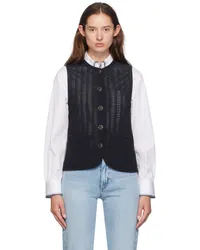 Rag & Bone Navy Elisa Vest Salute