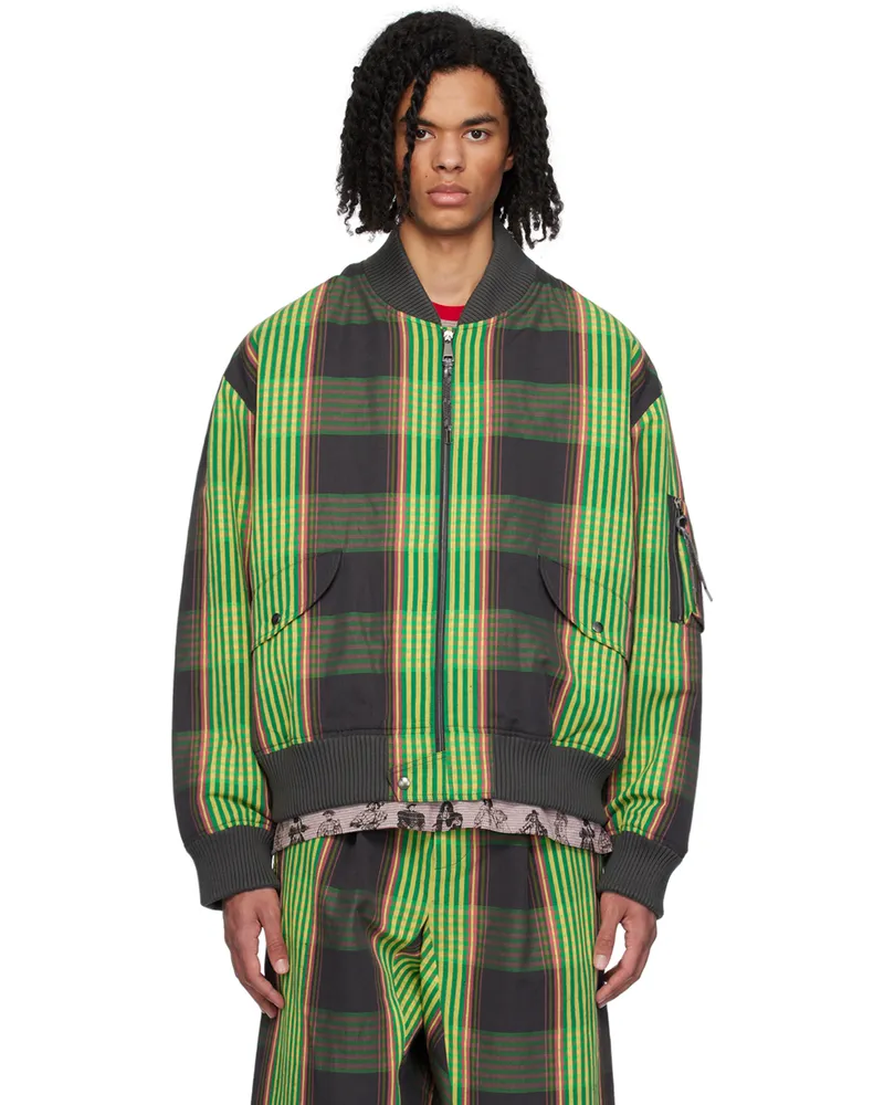 Vivienne Westwood Multicolor Bernardo Bomber Jacket Combat