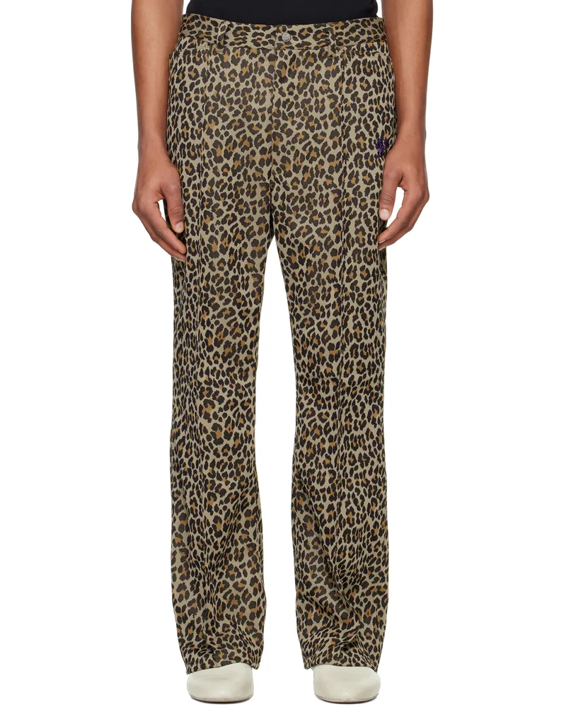 NEEDLES Beige Boot-Cut Jeans B-leopard