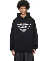 VETEMENTS Black Pyramid Hoodie Black