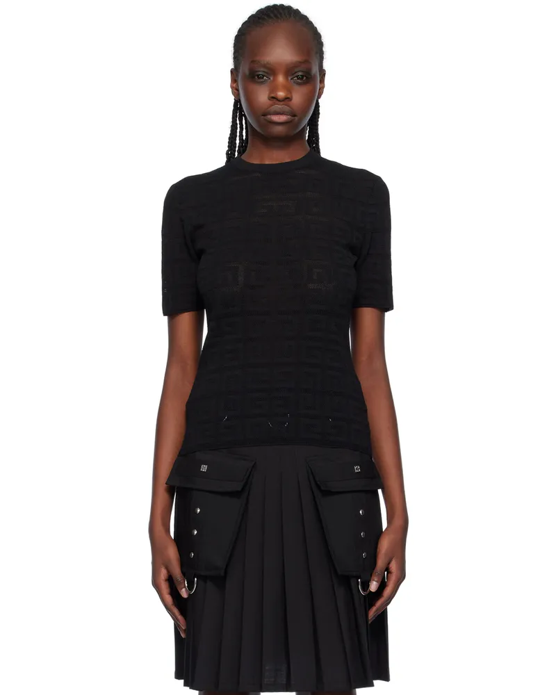 Givenchy Black 4G Sweater 001-black