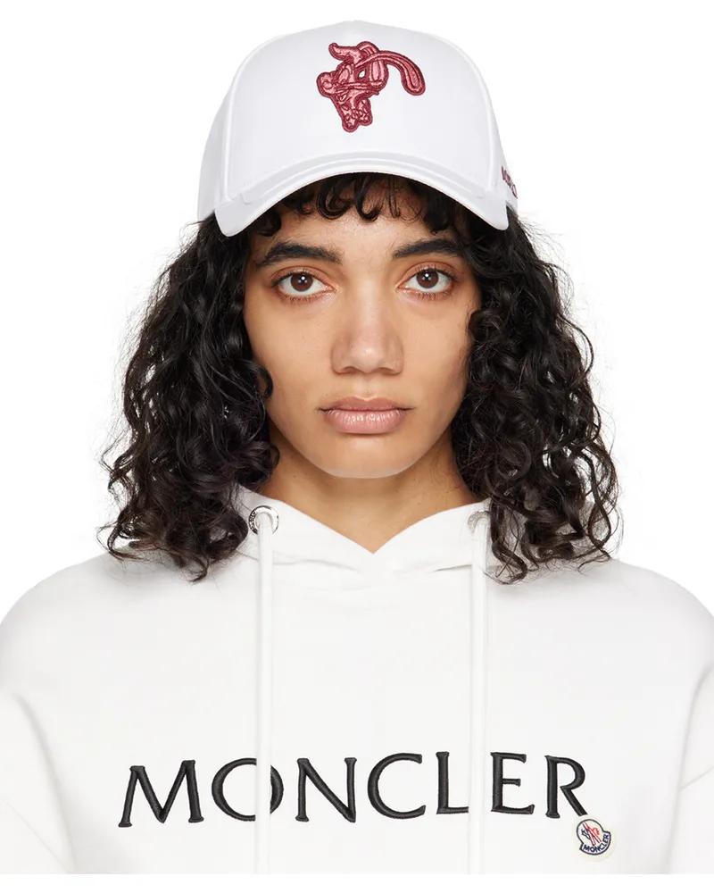 Moncler White Roger Rabbit Cap 034