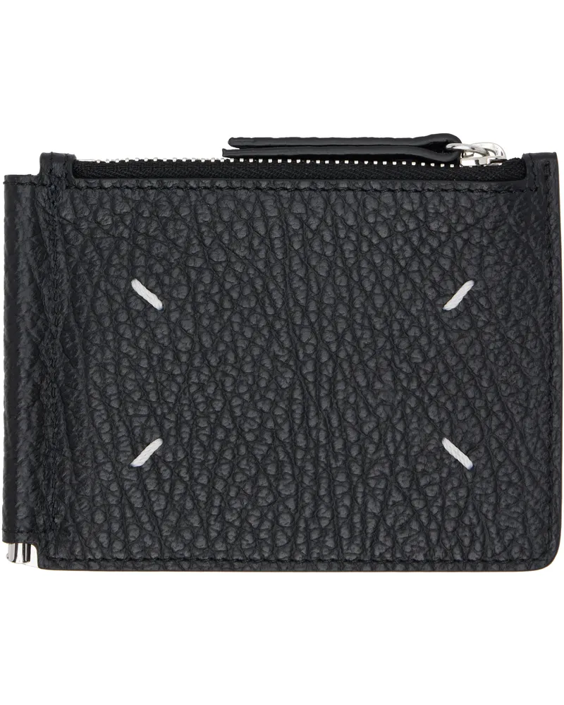 Maison Margiela Black Money Clip Bifold Wallet T8013
