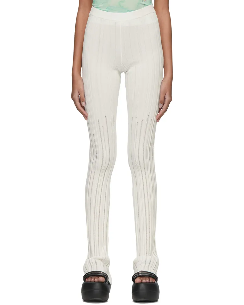 Marco Rambaldi White Viscose Trousers 00