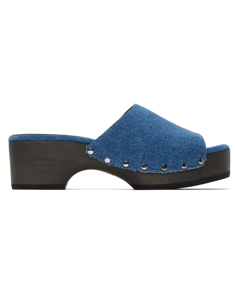 Rag & Bone Navy Mara Clogs Dnm