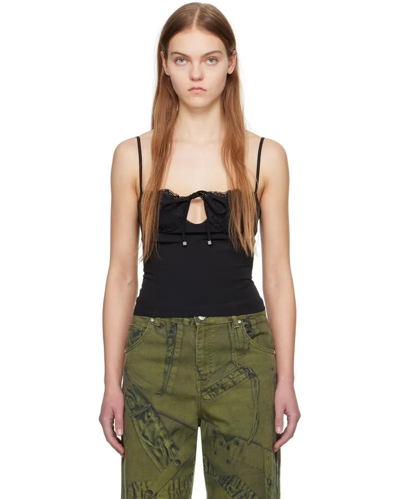 Blumarine Black Paneled Camisole N0990