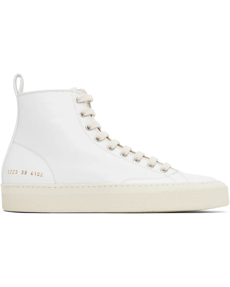 Common Projects Off-White Tournament High Sneakers 4102
