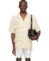 RECTO Beige Flap Pocket Shirt Light