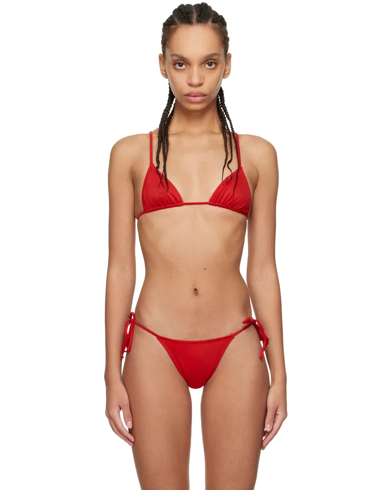 TROPIC of C Red Equator Bikini Top Poppy