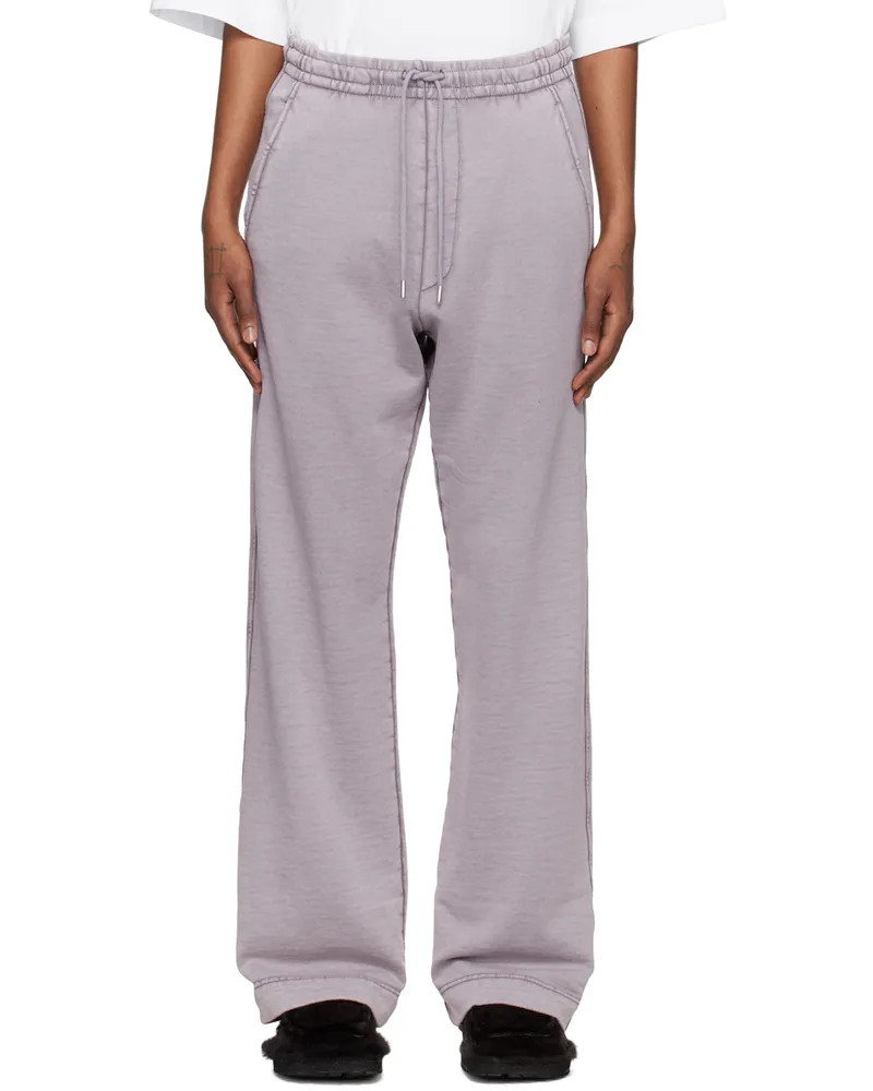 Dries van Noten Purple Printed Sweatpants 401