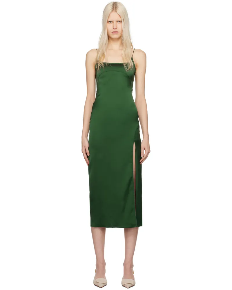 Jacquemus Green 'La Robe Notte' Midi Dress 590